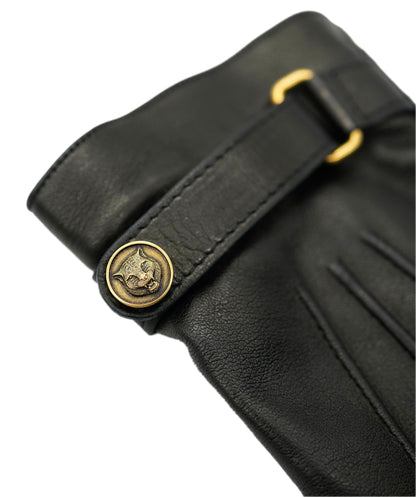 Gucci Black Leather Gloves ALC1777