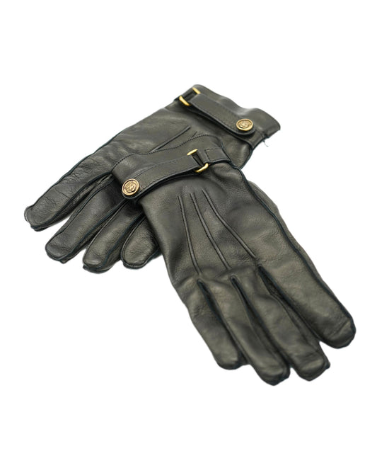 Gucci Black Leather Gloves ALC1777