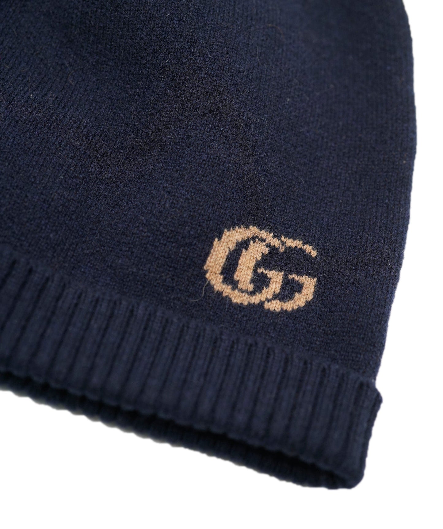 Gucci Beanie Hat Navy Blue Size M AVL1428