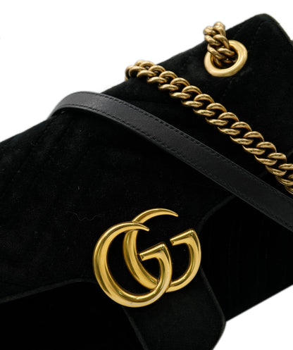 Gucci Black Velvet Medium Marmont ALC0561