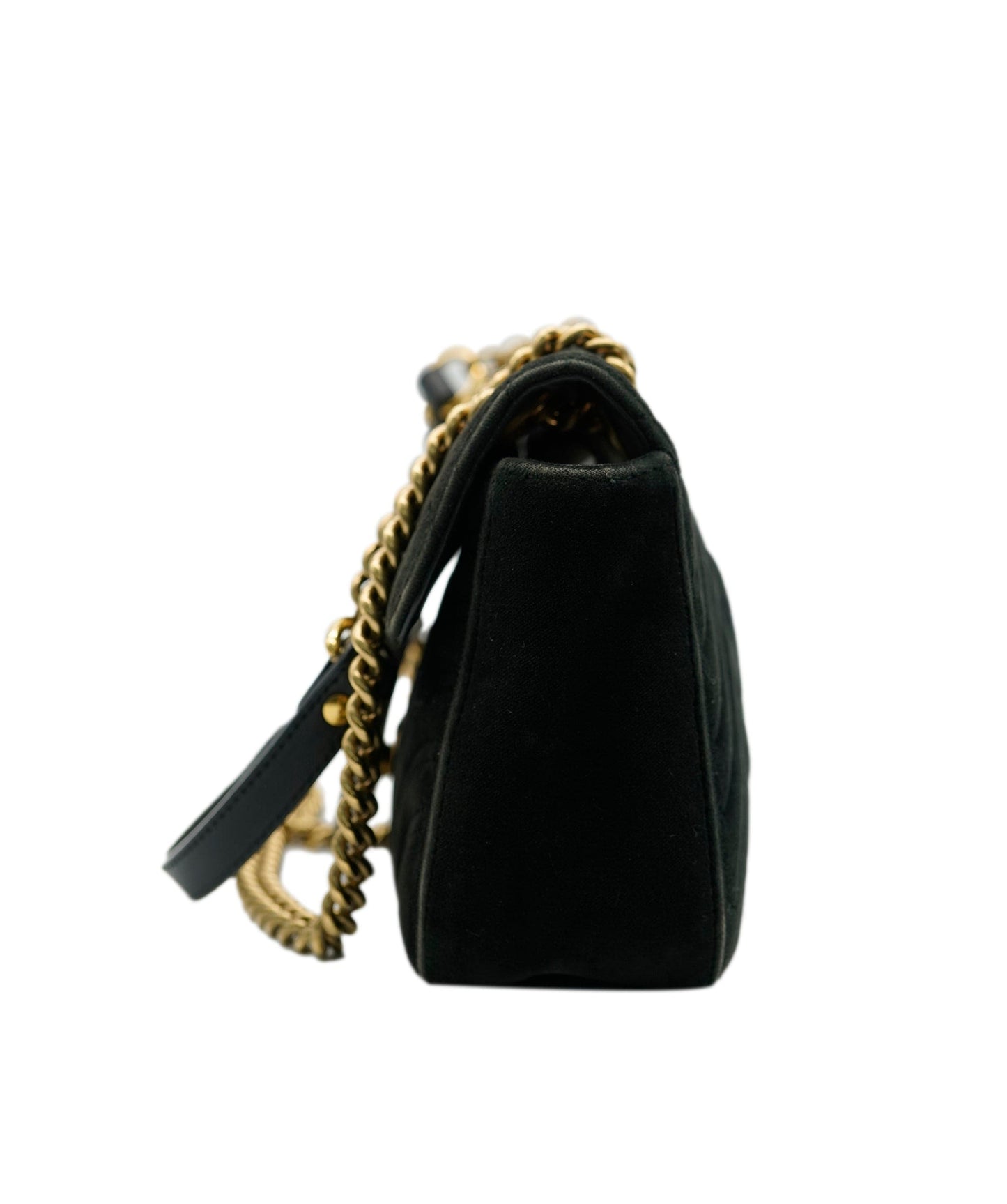 Gucci Black Velvet Medium Marmont ALC0561
