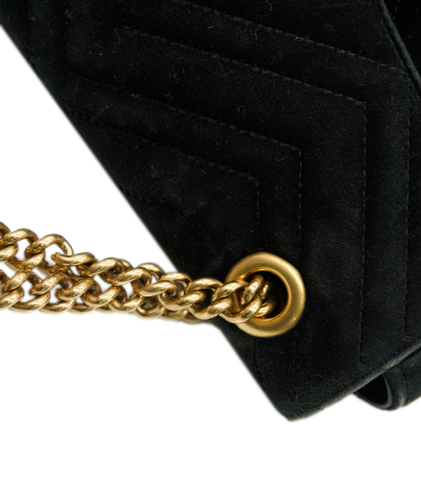 Gucci Black Velvet Medium Marmont ALC0561