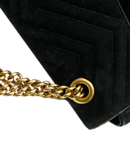 Gucci Black Velvet Medium Marmont ALC0561
