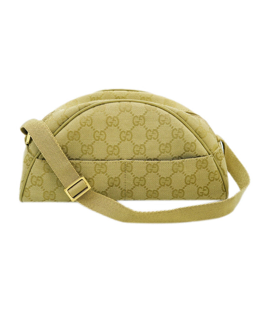 Gucci CC canvas half moon beige bag  ALC1628