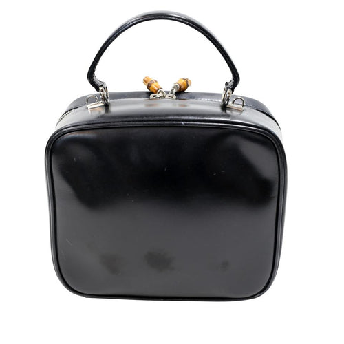 Gucci Bamboo Cosmetic Leather Make Up Weekend/Travel Bag GG-B0128P-0010