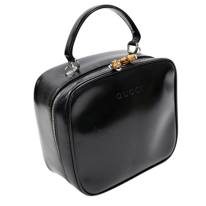 Gucci Bamboo Cosmetic Leather Make Up Weekend/Travel Bag GG-B0128P-0010