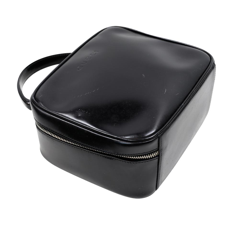 Gucci Bamboo Cosmetic Leather Make Up Weekend/Travel Bag GG-B0128P-0010
