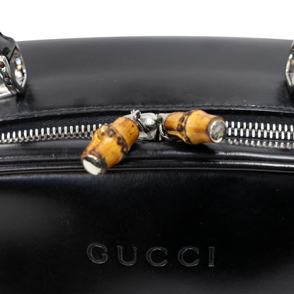 Gucci Bamboo Cosmetic Leather Make Up Weekend/Travel Bag GG-B0128P-0010