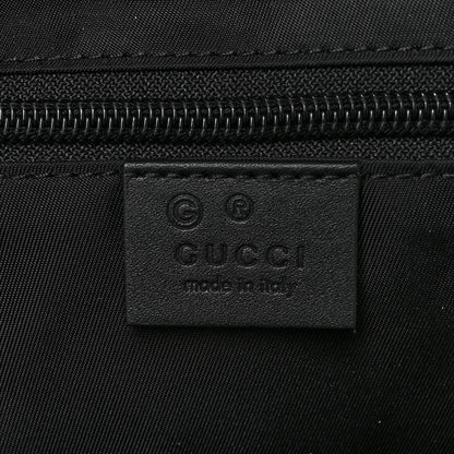 Gucci Black Canvas Web Stripe Backpack
