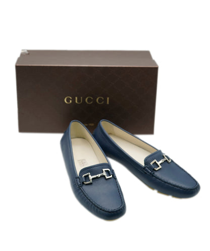 Gucci Blue Leather Loafers ALC0985