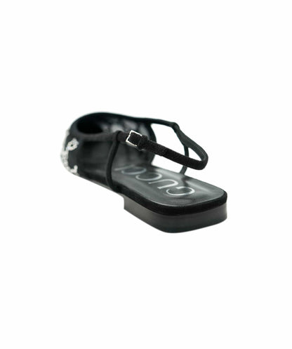 Gucci Black GG Diamonte GG Flats ALC1980