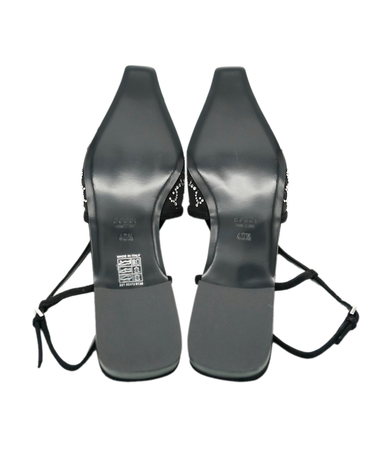 Gucci Black GG Diamonte GG Flats ALC1980