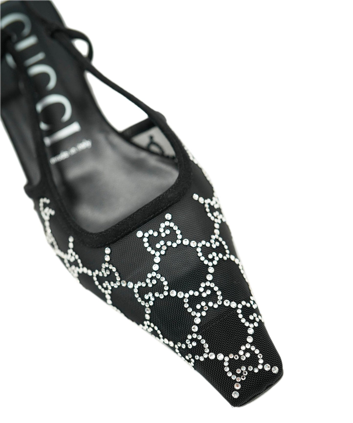 Gucci Black GG Diamonte GG Flats ALC1980