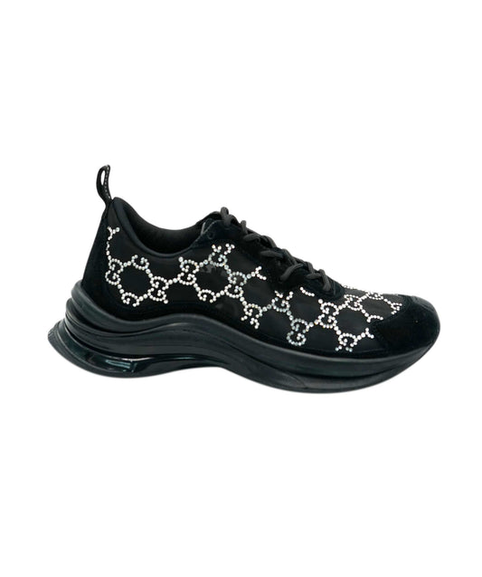 Gucci Black GG Diamonte Trainers  ALC1981
