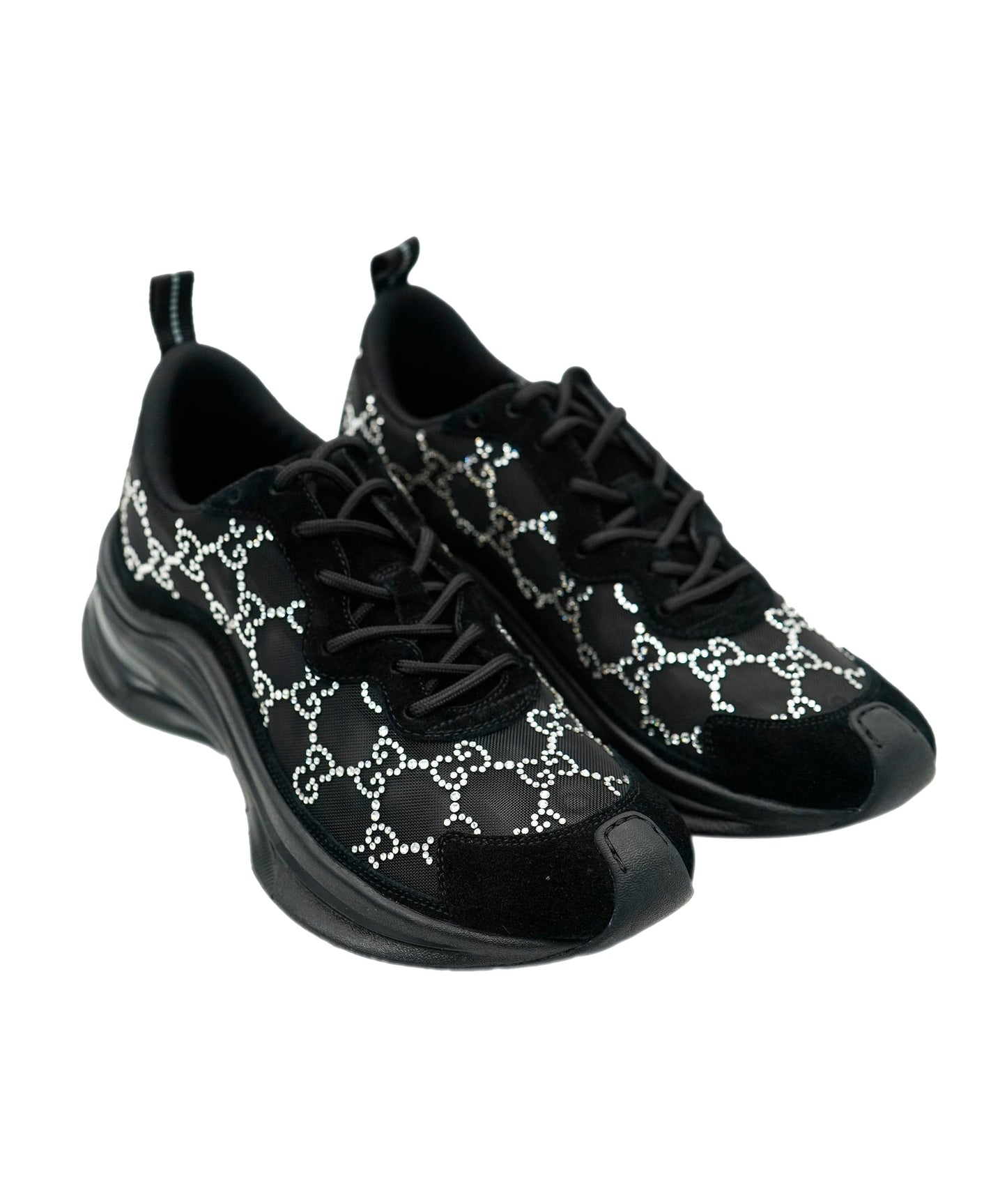 Gucci Black GG Diamonte Trainers  ALC1981