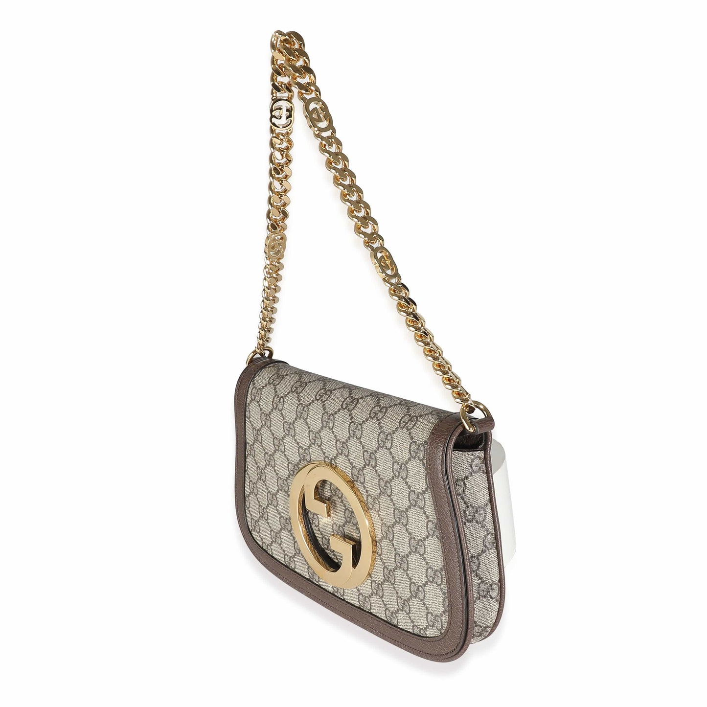 Gucci Beige GG Supreme Canvas Blondie Shoulder Bag