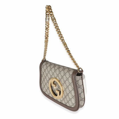 Gucci Beige GG Supreme Canvas Blondie Shoulder Bag