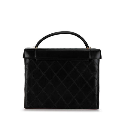 Chanel Leather Coco Mark Bicolor Handbag