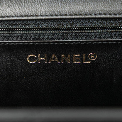 Chanel Leather Coco Mark Bicolor Handbag