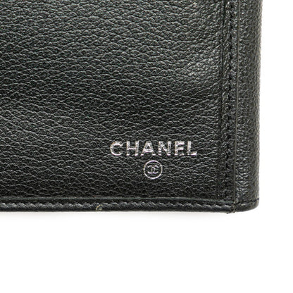 Chanel Camellia Leather Long Wallet