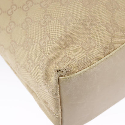 GUCCI GG Canvas Bamboo Tote Bag Beige Gold 92709  hk1719
