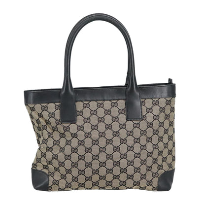 GUCCI GG Canvas Tote Bag Black Beige  hk1721