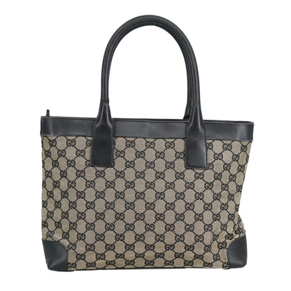 GUCCI GG Canvas Tote Bag Black Beige  hk1721