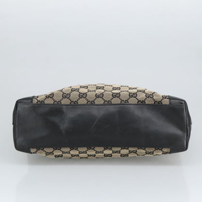 GUCCI GG Canvas Tote Bag Black Beige  hk1721