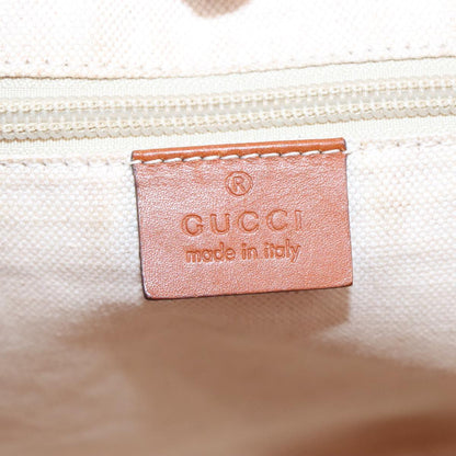 GUCCI GG Canvas Tote Bag Nylon Red Silver 282439  hk1724
