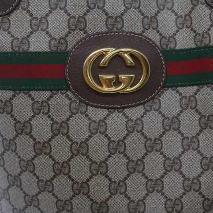 GUCCI GG Supreme Web Sherry Line Tote Bag Beige Red 002 123 0131  hk935