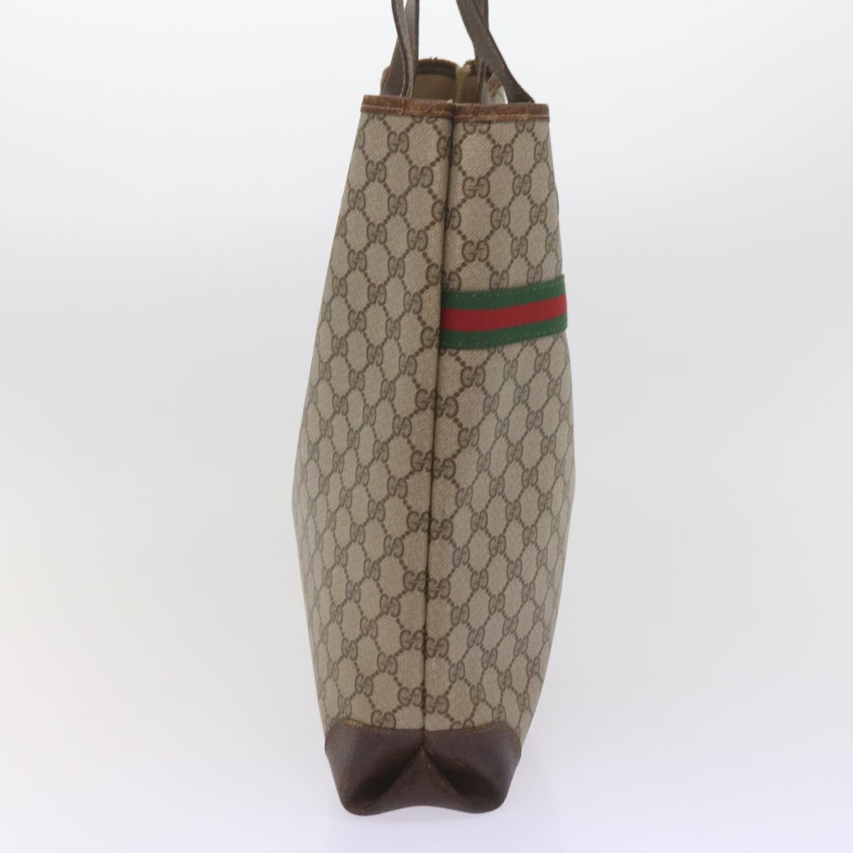 GUCCI GG Supreme Web Sherry Line Tote Bag Beige Red 002 123 0131  hk935