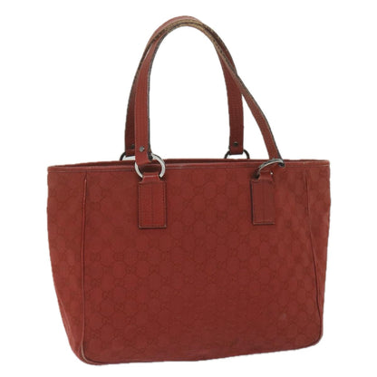 GUCCI GG Canvas Tote Bag Red 113017  hk950