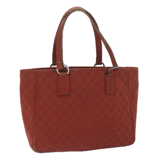 GUCCI GG Canvas Tote Bag Red 113017  hk950