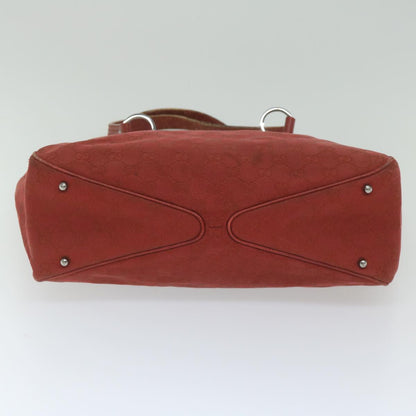 GUCCI GG Canvas Tote Bag Red 113017  hk950