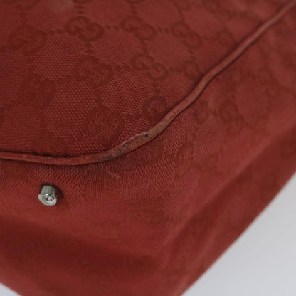 GUCCI GG Canvas Tote Bag Red 113017  hk950