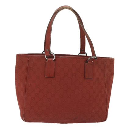 GUCCI GG Canvas Tote Bag Red 113017  hk950