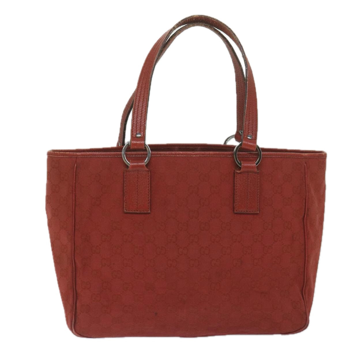 GUCCI GG Canvas Tote Bag Red 113017  hk950