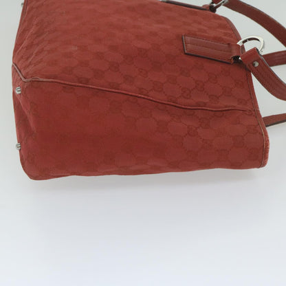 GUCCI GG Canvas Tote Bag Red 113017  hk950