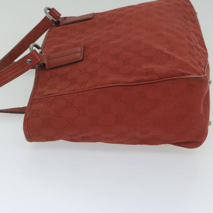 GUCCI GG Canvas Tote Bag Red 113017  hk950
