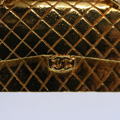 CHANEL Necklace Gold Tone CC hk964