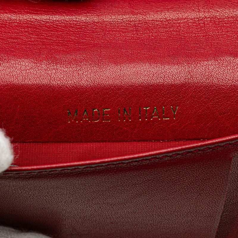 Chanel Caviar Skin Card Case Red