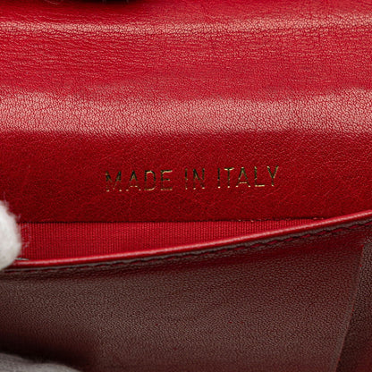 Chanel Caviar Skin Card Case Red