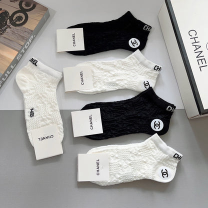 CHANEL SHORT SOCKS 184498 (1 BOX)