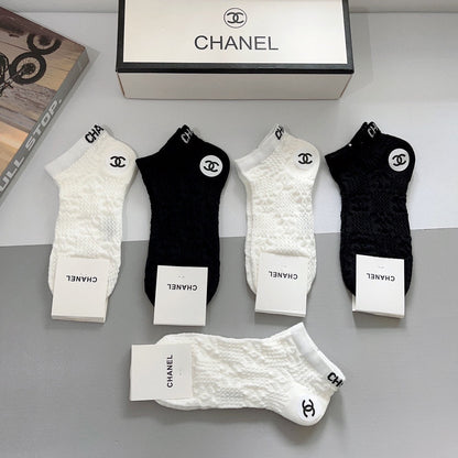 CHANEL SHORT SOCKS 184498 (1 BOX)