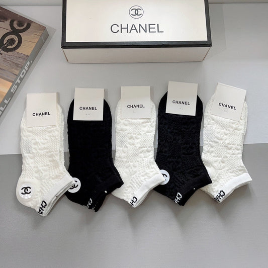 CHANEL SHORT SOCKS 184498 (1 BOX)