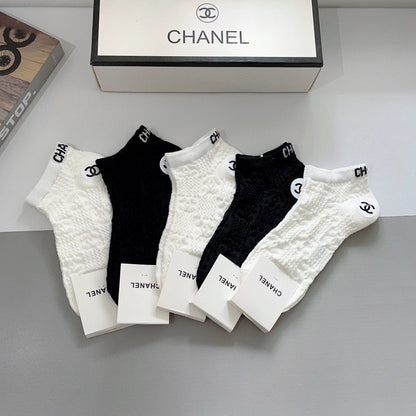 CHANEL SHORT SOCKS 184498 (1 BOX)