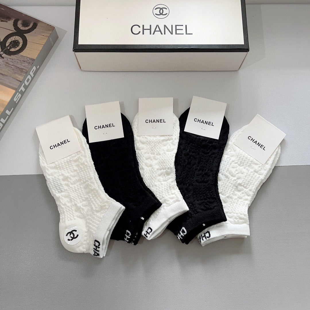CHANEL SHORT SOCKS 184498 (1 BOX)