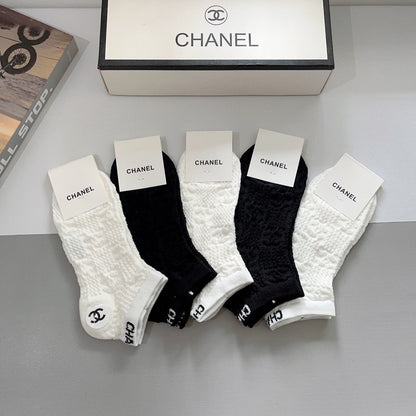 CHANEL SHORT SOCKS 184498 (1 BOX)