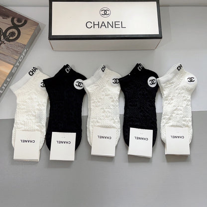 CHANEL SHORT SOCKS 184498 (1 BOX)
