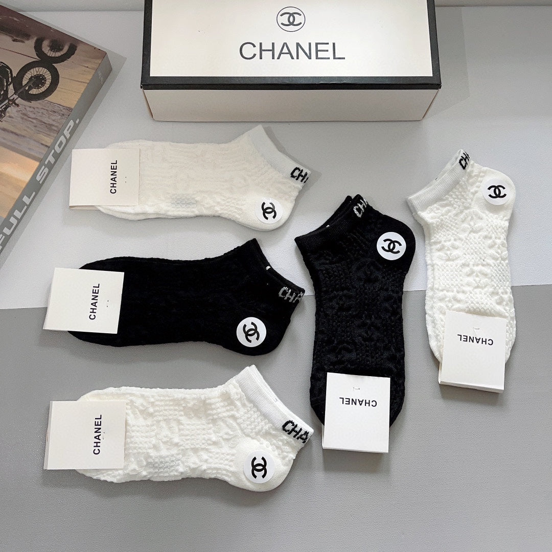 CHANEL SHORT SOCKS 184498 (1 BOX)